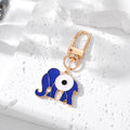 Gold and Silver Tone Deep Blue Evil Eye Clip Keychains view 9