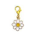 Enamel Daisy Flower Charm Gold Lobster Clasp Five Colors view 6