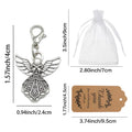 Gold And Silver Tone Angel Lobster Clasp Charms In Three Styles view 4