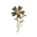 Gold Tone Silver Tone Flower Seven Designs Metal Brooch Pin view 11