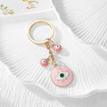 Enamel Heart and Round Lash Evil Eye Keychains in Eight Designs view 8