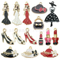 Enamel Colorful Fashion Theme and Lipstick Metal Charms with 16 Listed Options view 6
