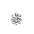 Alloy Antique Silver Yoga Lotus Metal Charms with 12 Listed Options view 7