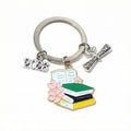 Graduation Cap Keychains in Twelve Colorful School Designs view 11