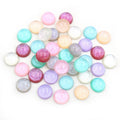 Glossy Round Resin Cabochons in Nine Soft Color Options view 1