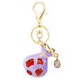 Copper Coin Gem Fortune Bag Keychains in White Purple Pink and Blue view 5