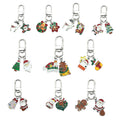 Christmas Charm Keychains Featuring Silver Heart Across 41 Pictured Variations view 5