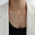 Heart Padlock Key Pendant Necklace Set Fine Cable Chain view 10