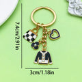 Rose and Blossom Charm Keychains in 43 Pictured Variations for Bags and Keys view 12