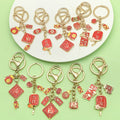 Lion Dance Charm Keychains in 10 Pictured Variations for Bags and Keys view 2