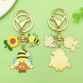 Bee and Honeycomb Charm Keychains Featuring Heart Across 33 Pictured Variations view 3
