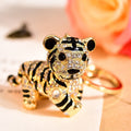 Jeweled Tiger Keychains in Three Pictured Character Designs view 3