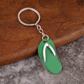 Flip Flop Charm Keychain In Eight Color And Antique Finish Styles view 7