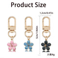 Flower Charm Keychains in 5 Pictured Variations for Bags and Keys view 2