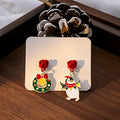 Twenty-Two Christmas Character Asymmetrical Earrings view 5