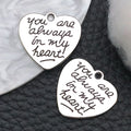 Metallic Alphabet Letter and Heart Metal Beads with 16 Listed Options view 8