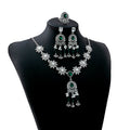 Floral Necklace Earring and Ring Three Piece Jewelry Sets view 5