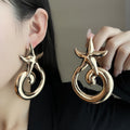 Thirty-Four Gold and Silver Sculptural Statement Earrings view 6