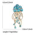 Crystal Jellyfish Brooch With Flowing Tentacles in Four Colors view 9