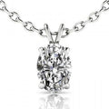 Silver Tone Assorted Clear Stone Pendant Necklaces view 7