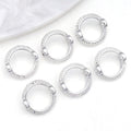 Silver-Tone Bead Frame Metal Charms with 9 Listed Options view 6