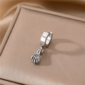 Skull Cross and Hand Single Huggie Drop Earrings in Seven Designs view 10