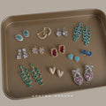 Zircon Stud And Drop Earring Collection Multi Styles view 1