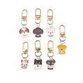 Gold Tone Cartoon Dog Head Clip Keychains in Seven Breeds view 4