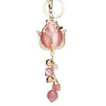 Jeweled Tulip and Mixed Floral Auspicious Keychains in Thirty-Eight Designs view 5