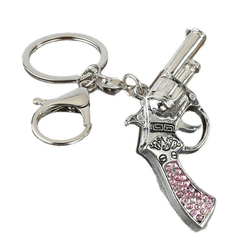 PUBG Revolver Metal Keychain Bag Charm Gift Accessory