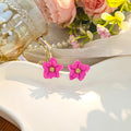 Eight Color Layered Petal Flower Small Stud Earrings view 9