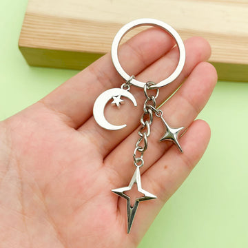 Celestial Charm Keychains in 18 Pictured Variations for Bags and Keys