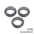 Textured Ring Shaped Large Hole Bead for Jewelry Making view 3