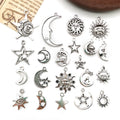 Antique Silver Moon and Sun Metal Charms with 48 Listed Options view 1