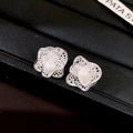 Crystal Bow and Filigree Flower Stud Earring Collection view 6