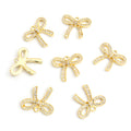 Polished Gold Silver Bow Alloy Charms in 2 Styles for Jewelry Crafts view 6
