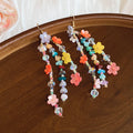 Multicolor Resin Flower Beaded Bracelets Necklace Earrings view 9