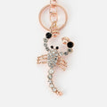 Rose Gold Rhinestone Scorpion Keychain Metal Insect Charm view 5