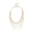 Metal Fringe Statement Necklaces in Four Draped Designs view 5