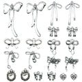 Black Bow and Butterfly Metal Charms with 13 Listed Options view 5