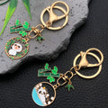 Bamboo Panda Enamel Keychains with Dual Clasps, 9 Designs view 4
