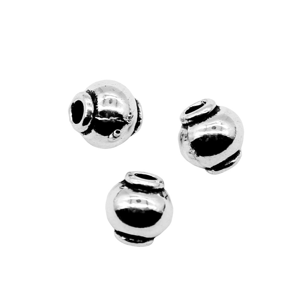 8x8x8mm 1.3g Multicolor Zinc Alloy Round Spacer Beads for Bracelet Necklace DIY Jewelry Findings