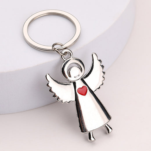 Angel Wing Metal Keychain Religious Church Gift Keychain Pendant