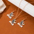Five Gothic Pendant Necklace and Earring Jewelry Sets view 3