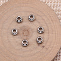 Smooth Rondelle Spacer Beads in Four Metal Finishes view 2