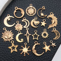 Gold-Tone Moon and Sun Metal Charms with 33 Listed Options view 3