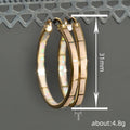 Slim Iridescent Enamel Hoop Earrings In Two Metallic Finishes view 4