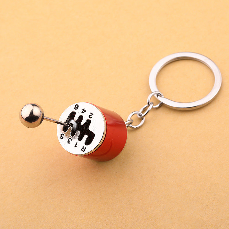 Turbo Gear Shift Wheel Brake Disc Shock Caliper Metal Keychain