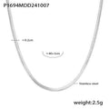 Four Leaf Flower Zircon Necklace Bracelet Snake Chain Set view 6
