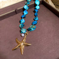 Shell Starfish Necklace Earring Bracelet Beach Mix view 9